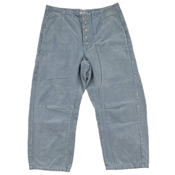 We The Free blue Osaka mid rise barrel Corduroy Jeans 30 - Picture 3 of 13